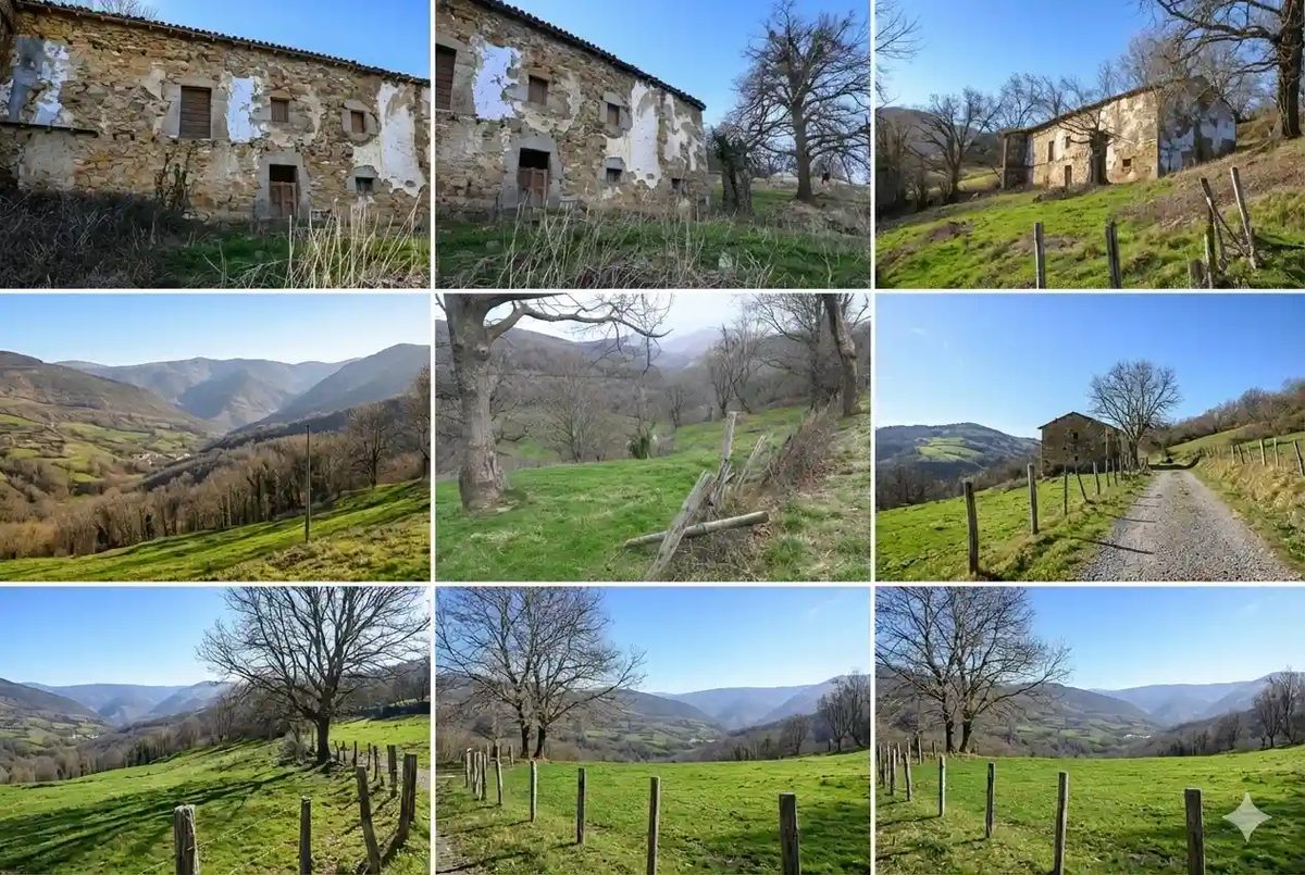 Cabaña de piedra con 45.468 m² de terreno en Herada (Soba)