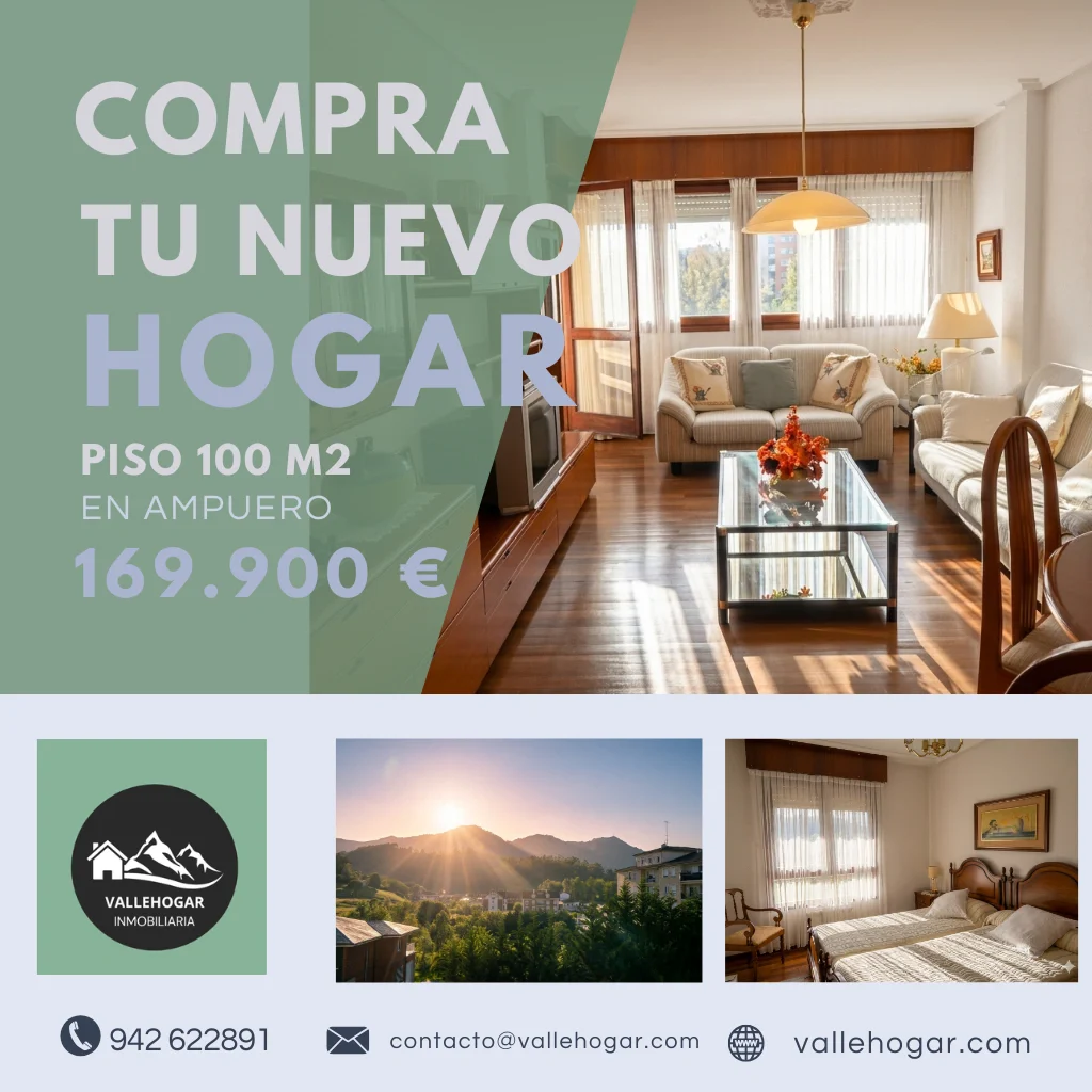 Piso venta exclusiva en Ampuero con vistas